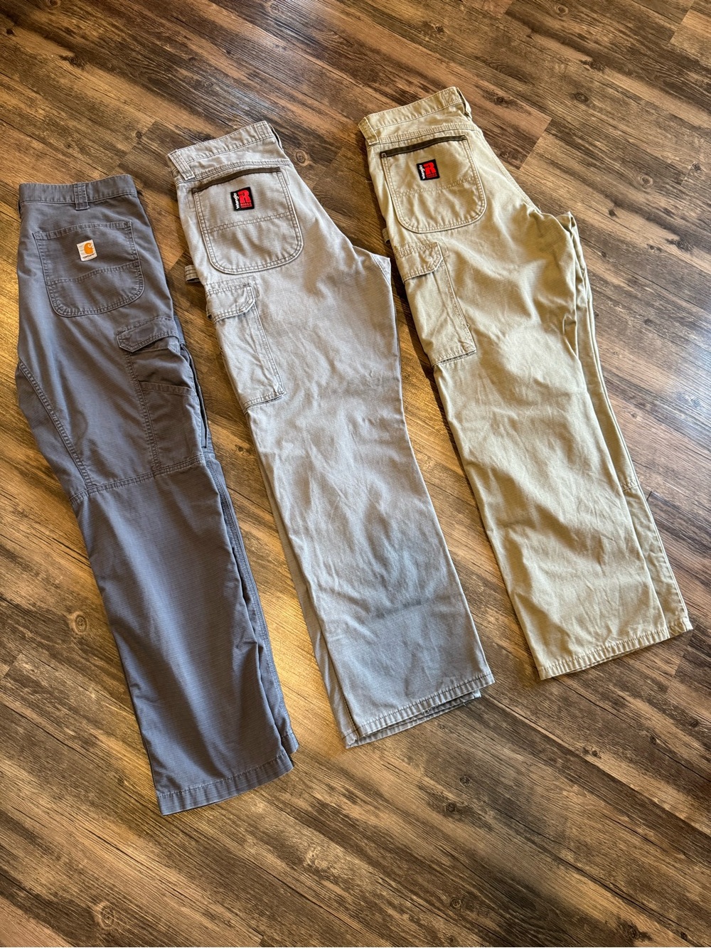 3 Pairs of 33x32 Workwear Pants (Carhartt & Wrangler)